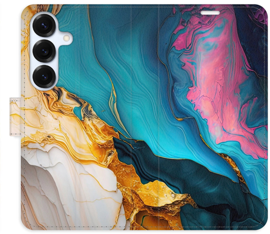 iSaprio Flip puzdro Colourful Marble pre Samsung Galaxy S25