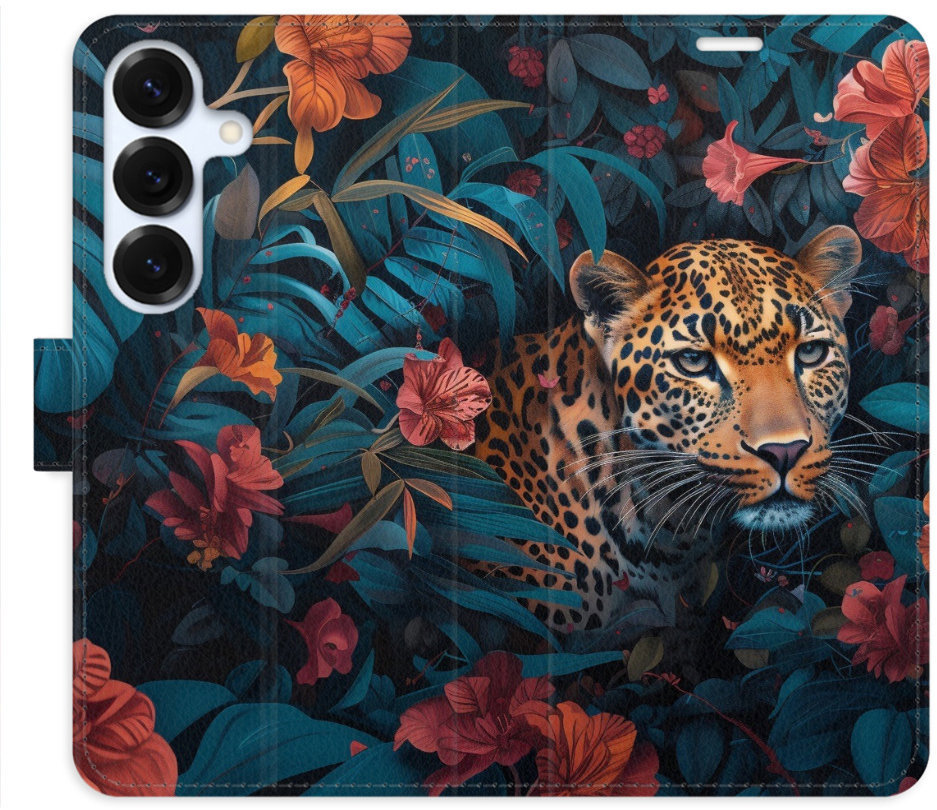 iSaprio Flip puzdro Flower Jaguar 02 pre Samsung Galaxy S25