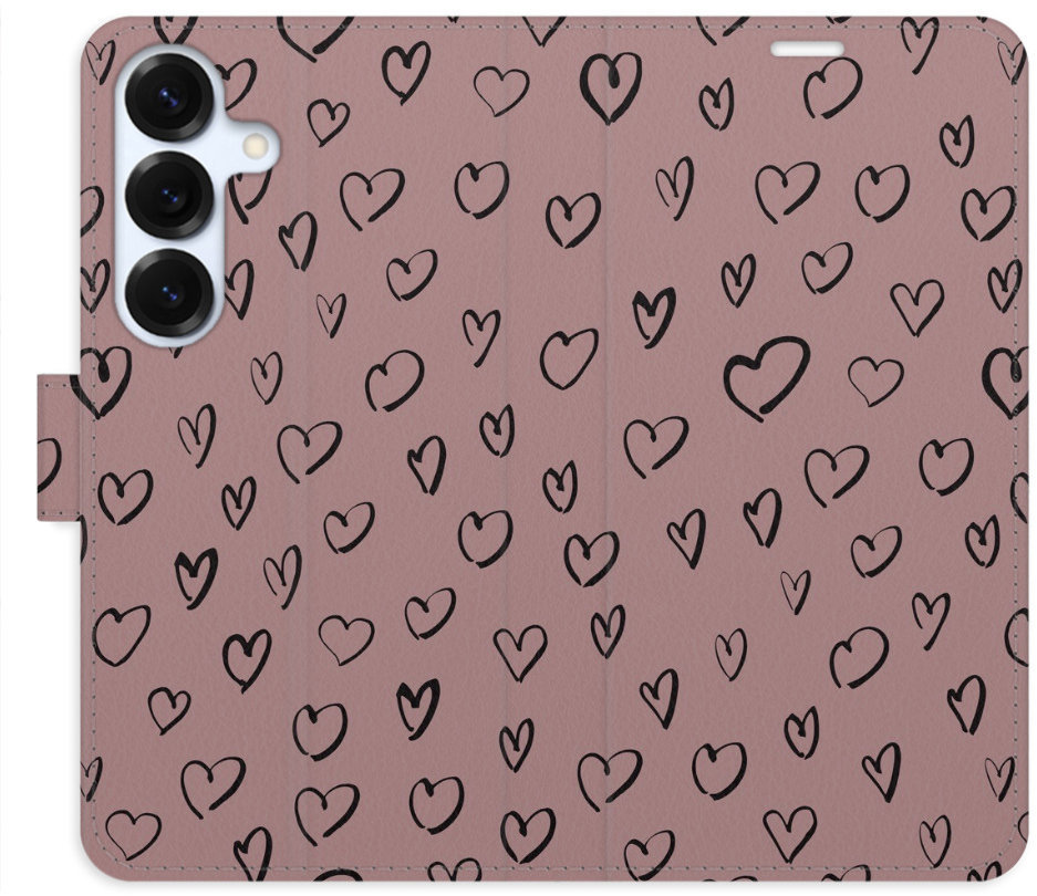 iSaprio Flip puzdro Heart Dark 02 pre Samsung Galaxy S25