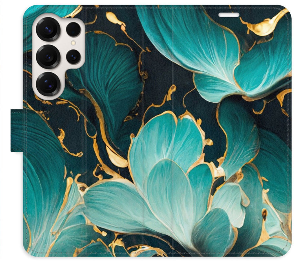 iSaprio Flip puzdro Blue Flowers 02 pre Samsung Galaxy S25 Ultra