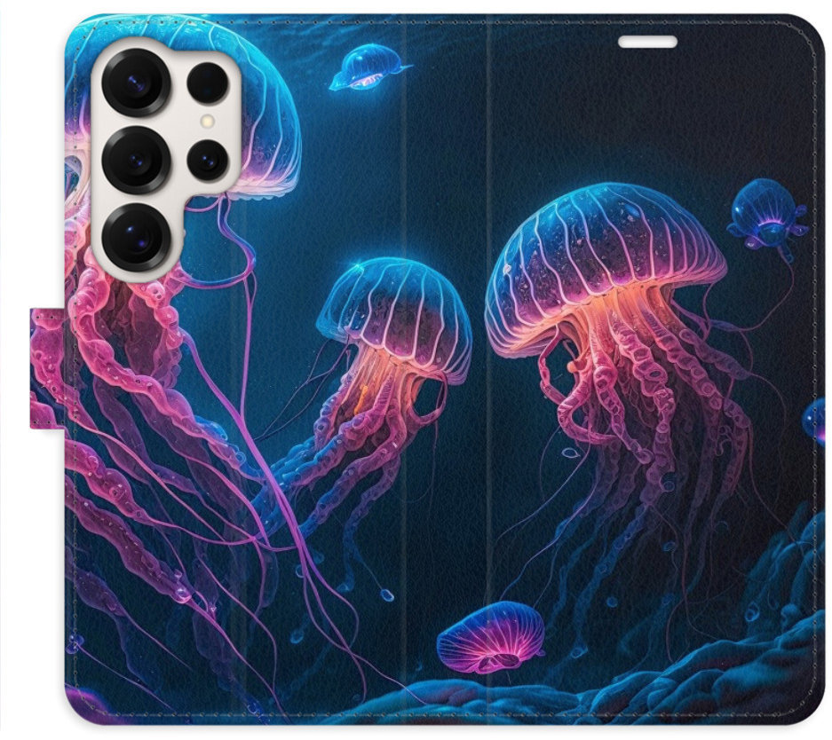 iSaprio Flip puzdro Jellyfish pre Samsung Galaxy S25 Ultra