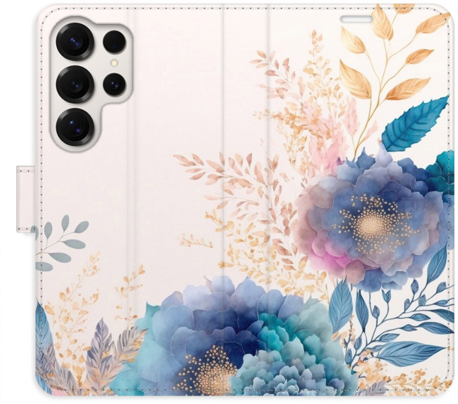 iSaprio Flip puzdro Ornamental Flowers 03 pre Samsung Galaxy S25 Ultra