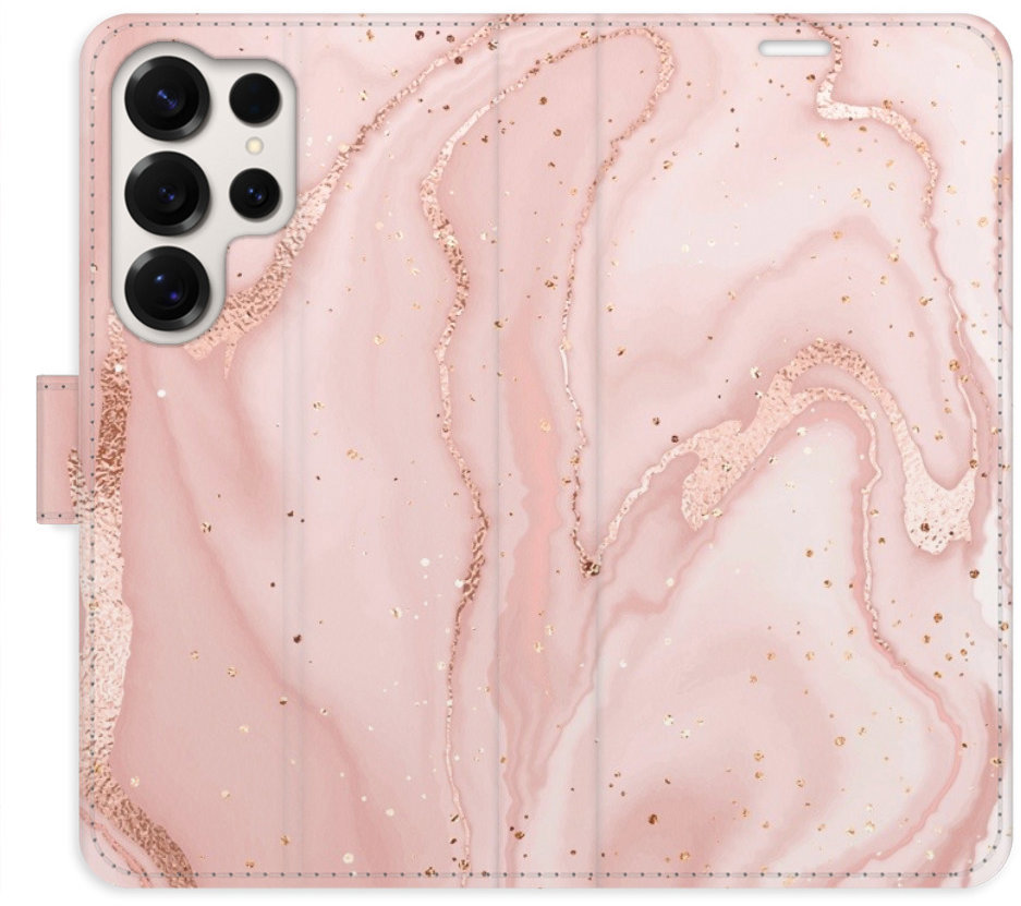 iSaprio Flip puzdro RoseGold Marble pre Samsung Galaxy S25 Ultra
