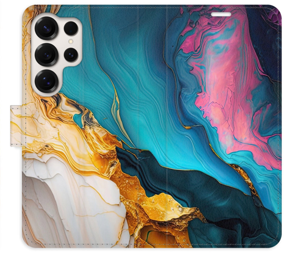 iSaprio Flip puzdro Colourful Marble pre Samsung Galaxy S25 Ultra