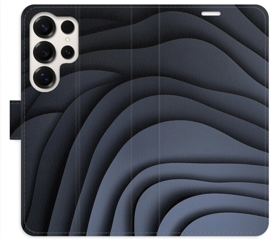 iSaprio Flip puzdro Dark Waves pre Samsung Galaxy S25 Ultra
