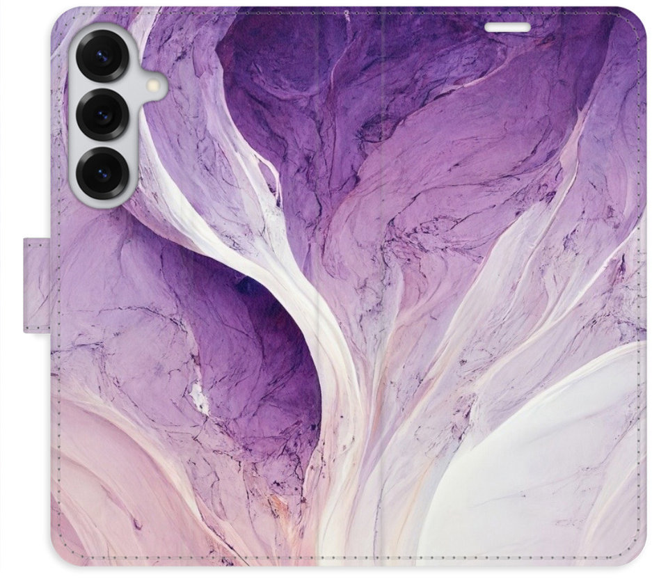 iSaprio Flip puzdro Purple Paint pre Samsung Galaxy S25+