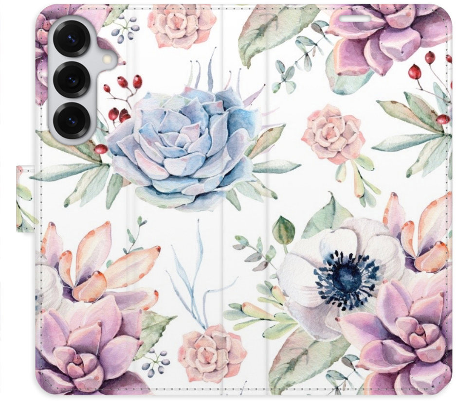 iSaprio Flip puzdro Succulents Pattern pre Samsung Galaxy S25+