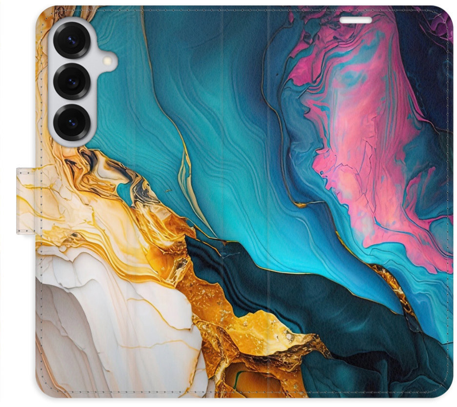 iSaprio Flip puzdro Colourful Marble pre Samsung Galaxy S25+
