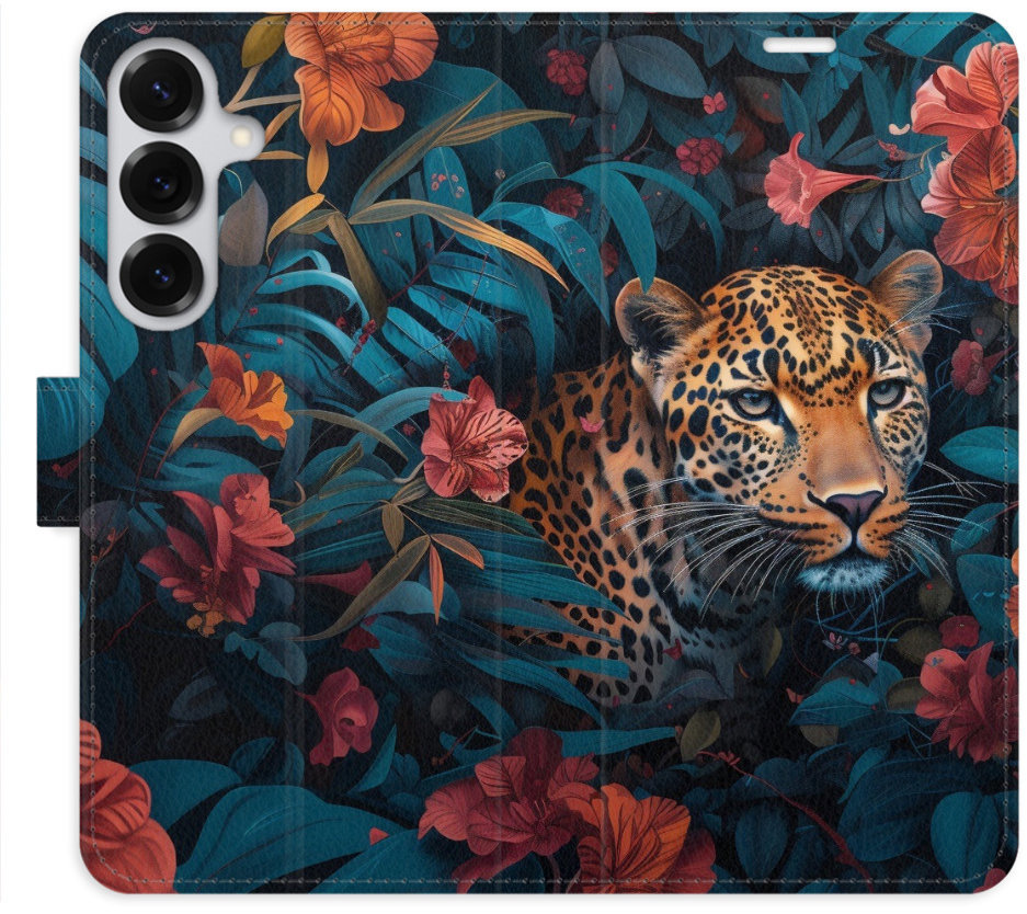 iSaprio Flip puzdro Flower Jaguar 02 pre Samsung Galaxy S25+