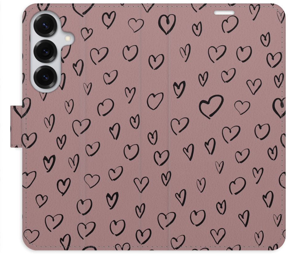 iSaprio Flip puzdro Heart Dark 02 pre Samsung Galaxy S25+