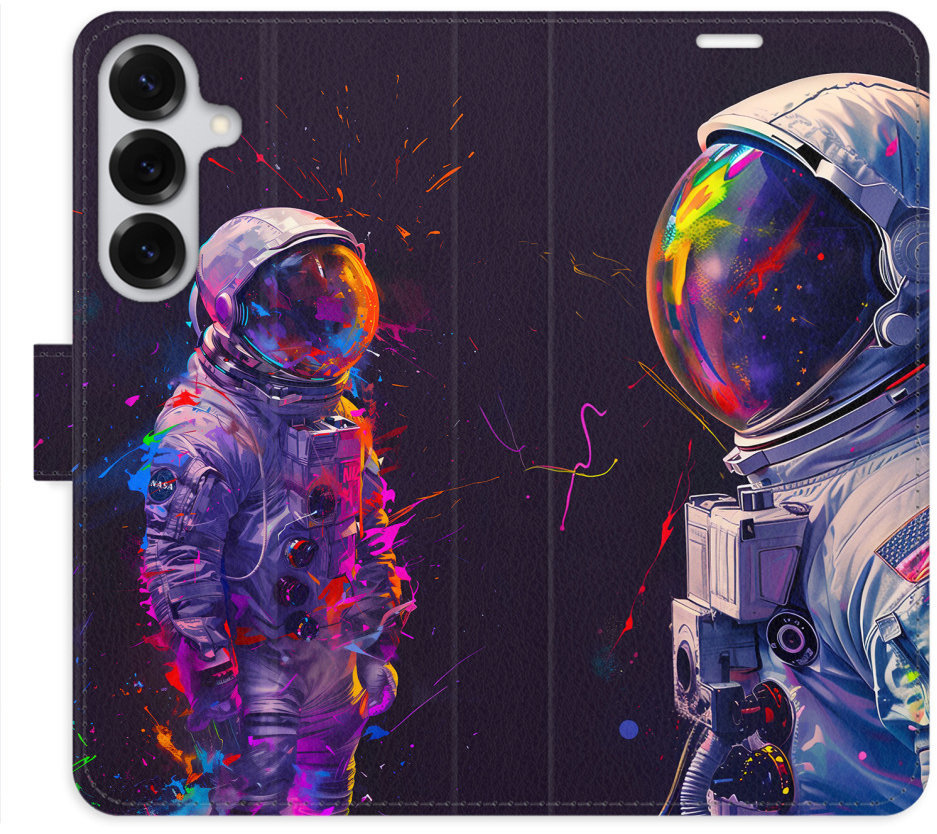 iSaprio Flip puzdro Neon Astronaut 02 pre Samsung Galaxy S25+