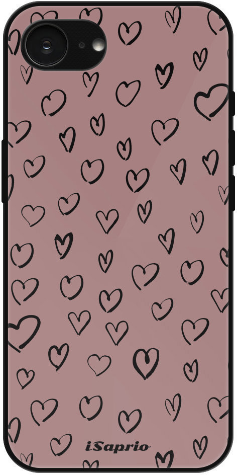 iSaprio Lesklé puzdro Heart Dark – iPhone 16e