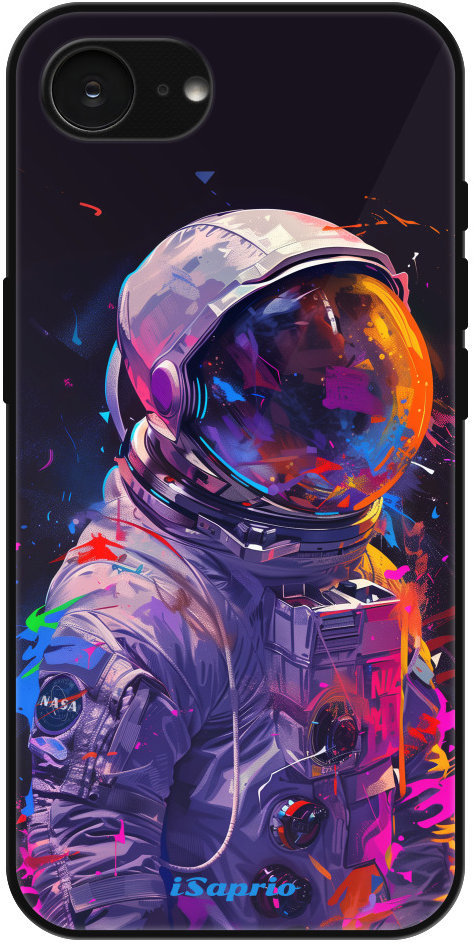 iSaprio Lesklé puzdro Neon Astronaut – iPhone 16e