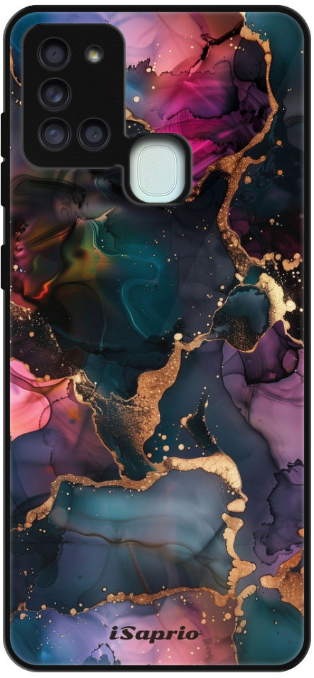 iSaprio Lesklé puzdro Dark Marble 10 – Samsung Galaxy A21s