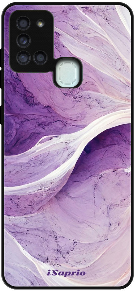 iSaprio Lesklé puzdro Purple Paint 10 – Samsung Galaxy A21s