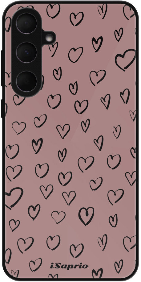 iSaprio Lesklé puzdro Heart Dark – Samsung Galaxy A35 5G