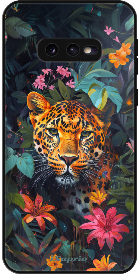 iSaprio Lesklé puzdro Flower Jaguar – Samsung Galaxy S10e