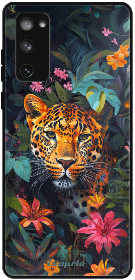 iSaprio Lesklé puzdro Flower Jaguar – Samsung Galaxy S20 FE