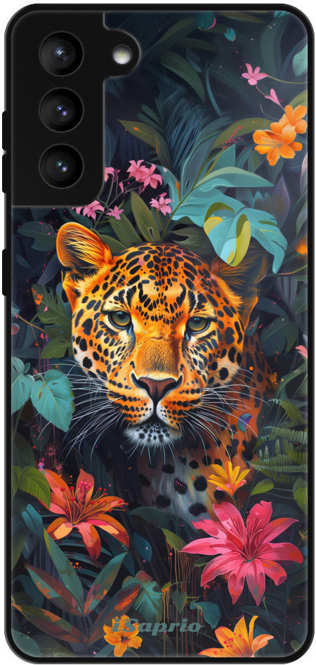 iSaprio Lesklé puzdro Flower Jaguar – Samsung Galaxy S21