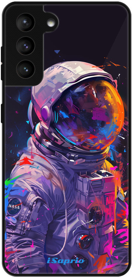 iSaprio Lesklé puzdro Neon Astronaut – Samsung Galaxy S21