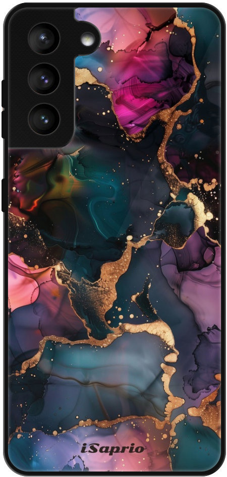 iSaprio Lesklé puzdro Dark Marble 10 – Samsung Galaxy S21