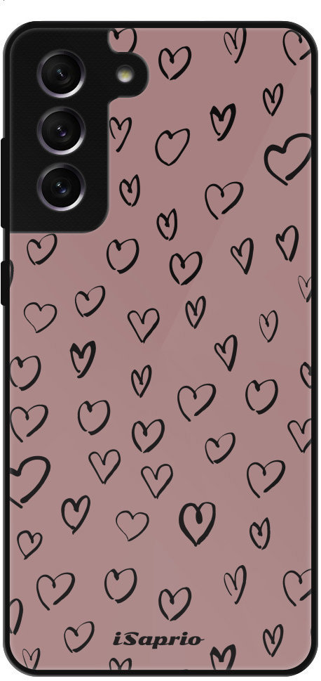 iSaprio Lesklé puzdro Heart Dark – Samsung Galaxy S21 FE 5G