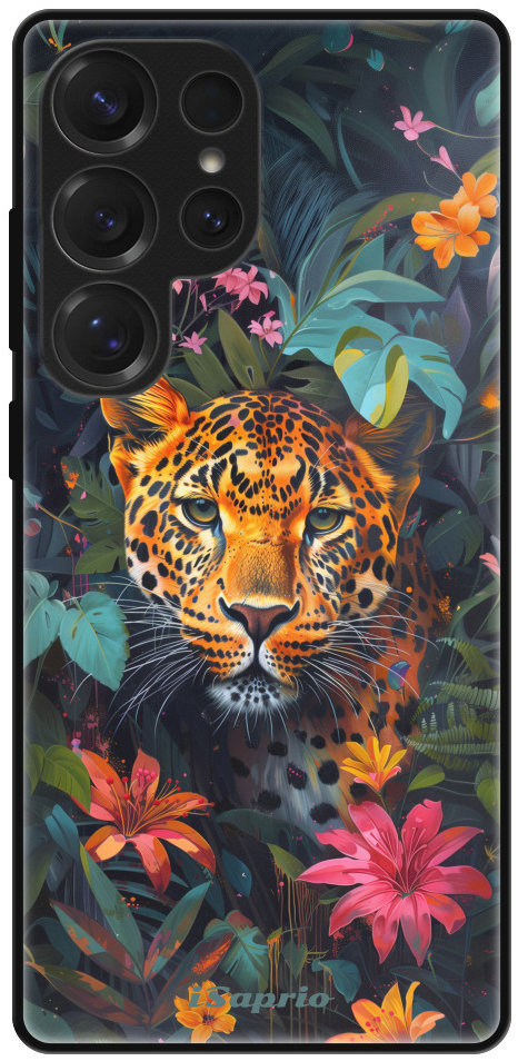 iSaprio Lesklé puzdro Flower Jaguar – Samsung Galaxy S25 Ultra