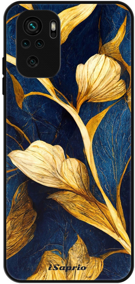 iSaprio Lesklé puzdro Gold Leaves – Xiaomi Redmi Note 10/Note 10S