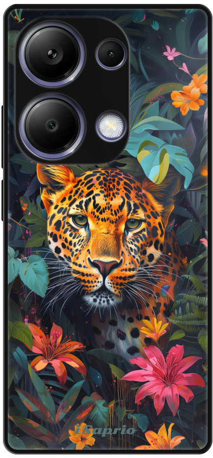 iSaprio Lesklé puzdro Flower Jaguar – Xiaomi Redmi Note 13 Pro