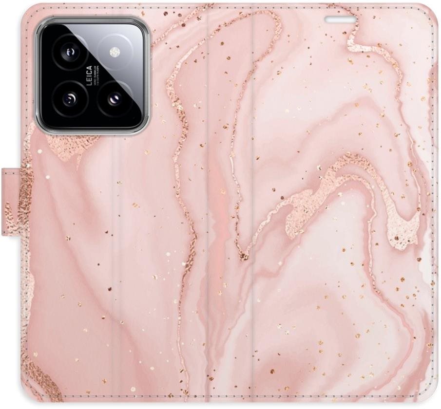iSaprio flip puzdro RoseGold Marble pre Xiaomi 14