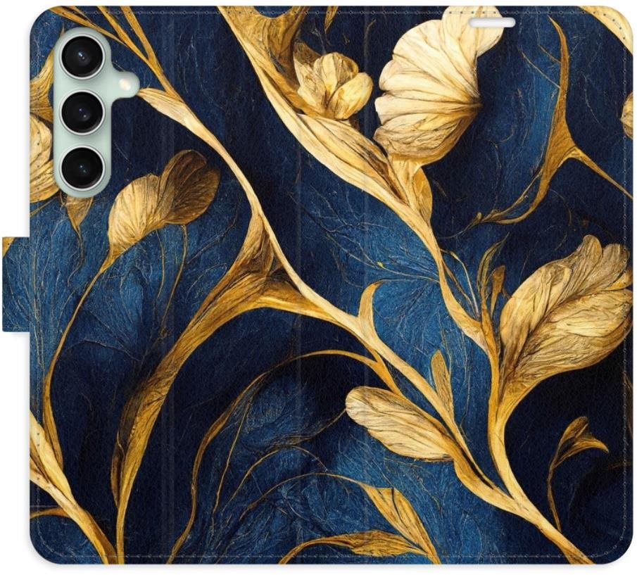 iSaprio flip puzdro GoldBlue pre Samsung Galaxy S23 FE