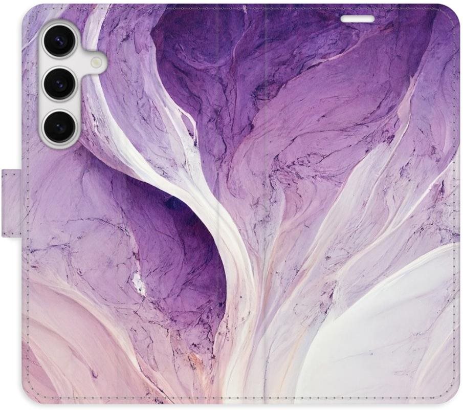 iSaprio flip puzdro Purple Paint pre Samsung Galaxy S24