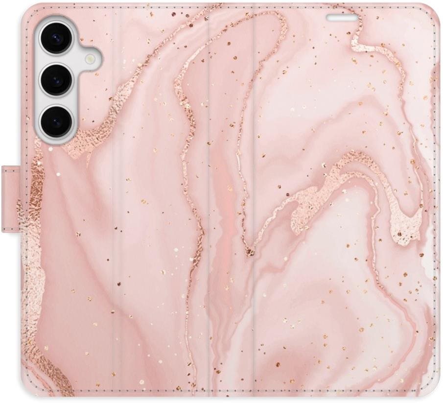 iSaprio flip puzdro RoseGold Marble pre Samsung Galaxy S24+