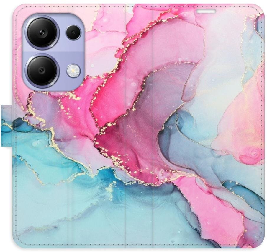 iSaprio flip puzdro PinkBlue Marble pre Xiaomi Redmi Note 13 Pro