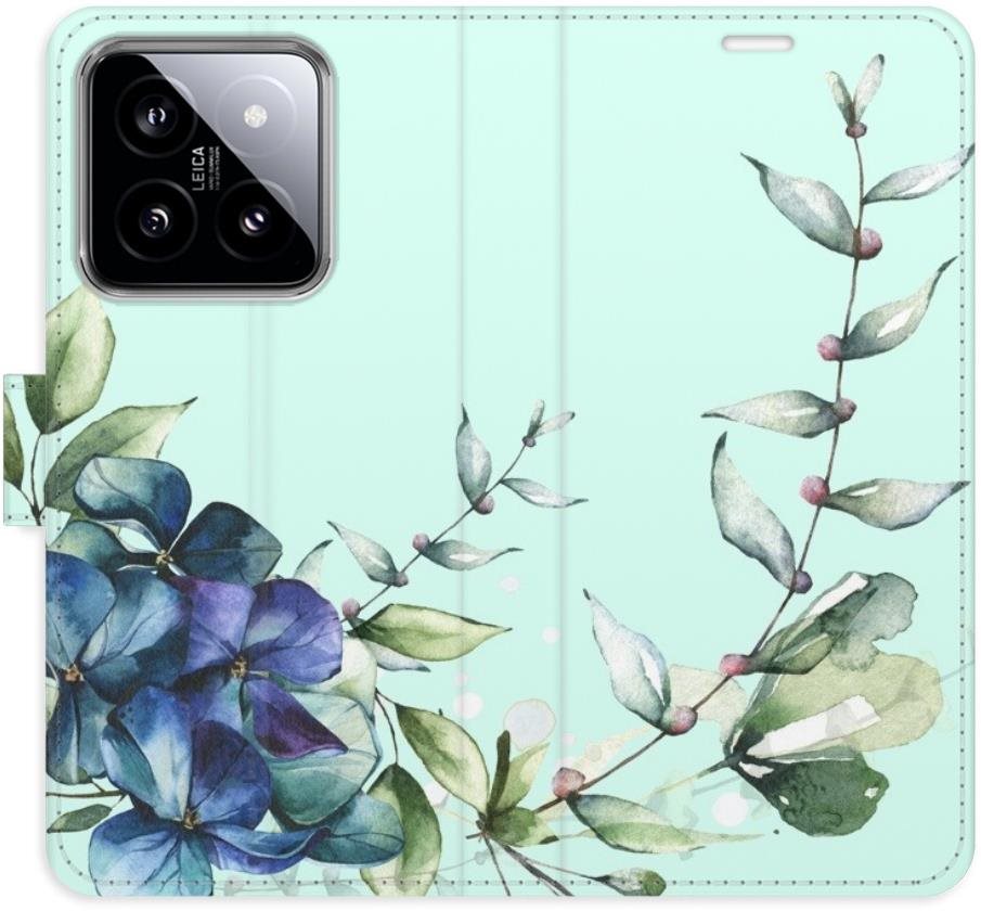 iSaprio flip puzdro Blue Flowers na Xiaomi 14