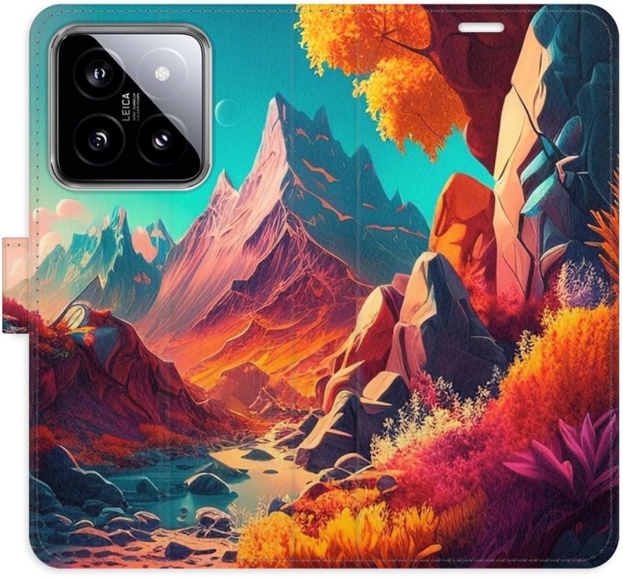 iSaprio flip puzdro Colorful Mountains na Xiaomi 14