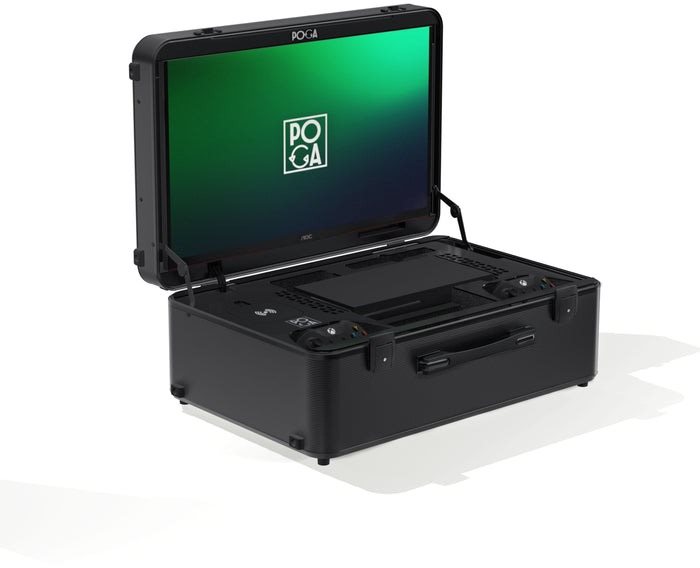 POGA Sly – Xbox Series X cestovný kufor s LCD monitorom – čierny