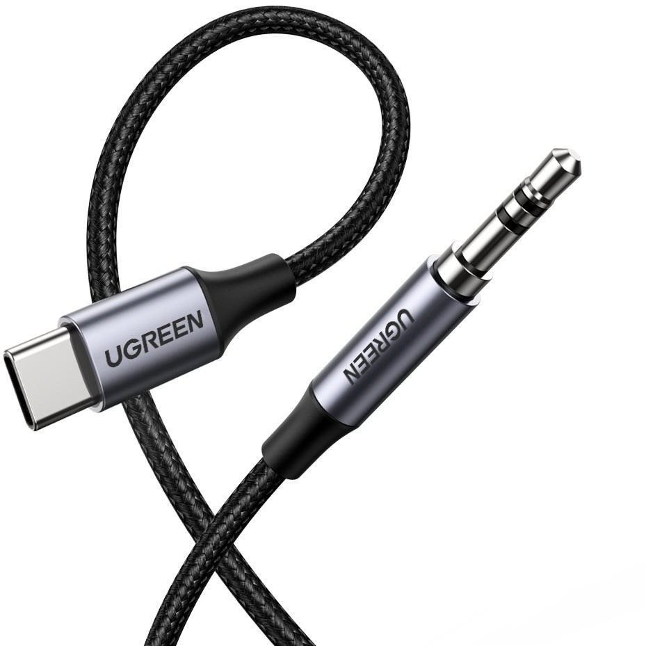 Ugreen Type-C (USB-C) to 3,5 mm Jack (M) Audio Cable Silver 1 m