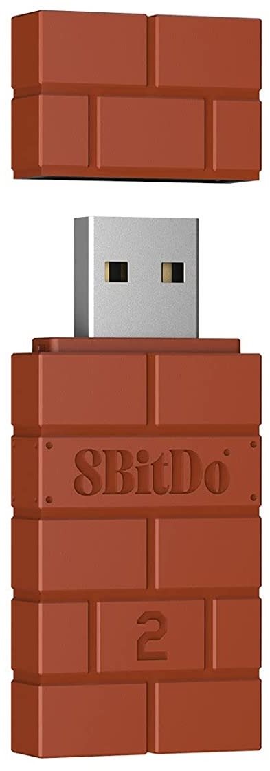8BitDo USB Wireless Adaptér 2 – Brown – Nintendo Switch/PC