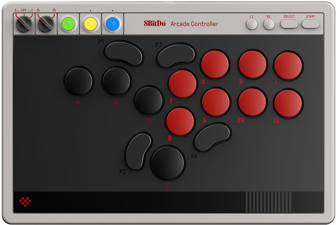 8BitDo Arcade Controller – Nintendo Switch/PC