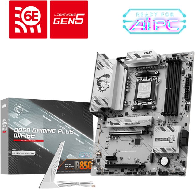 MSI B850 GAMING PLUS WIFI6E