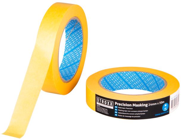 STROXX Maskovacia páska na ostré a presné hrany zlatá 24 mm × 50 m