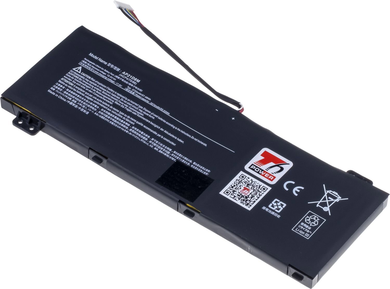 T6 Power pre Acer Nitro 5 AN515-58, ANV15-51, 3733 mAh, 57,4 Wh, 4cell, Li-pol