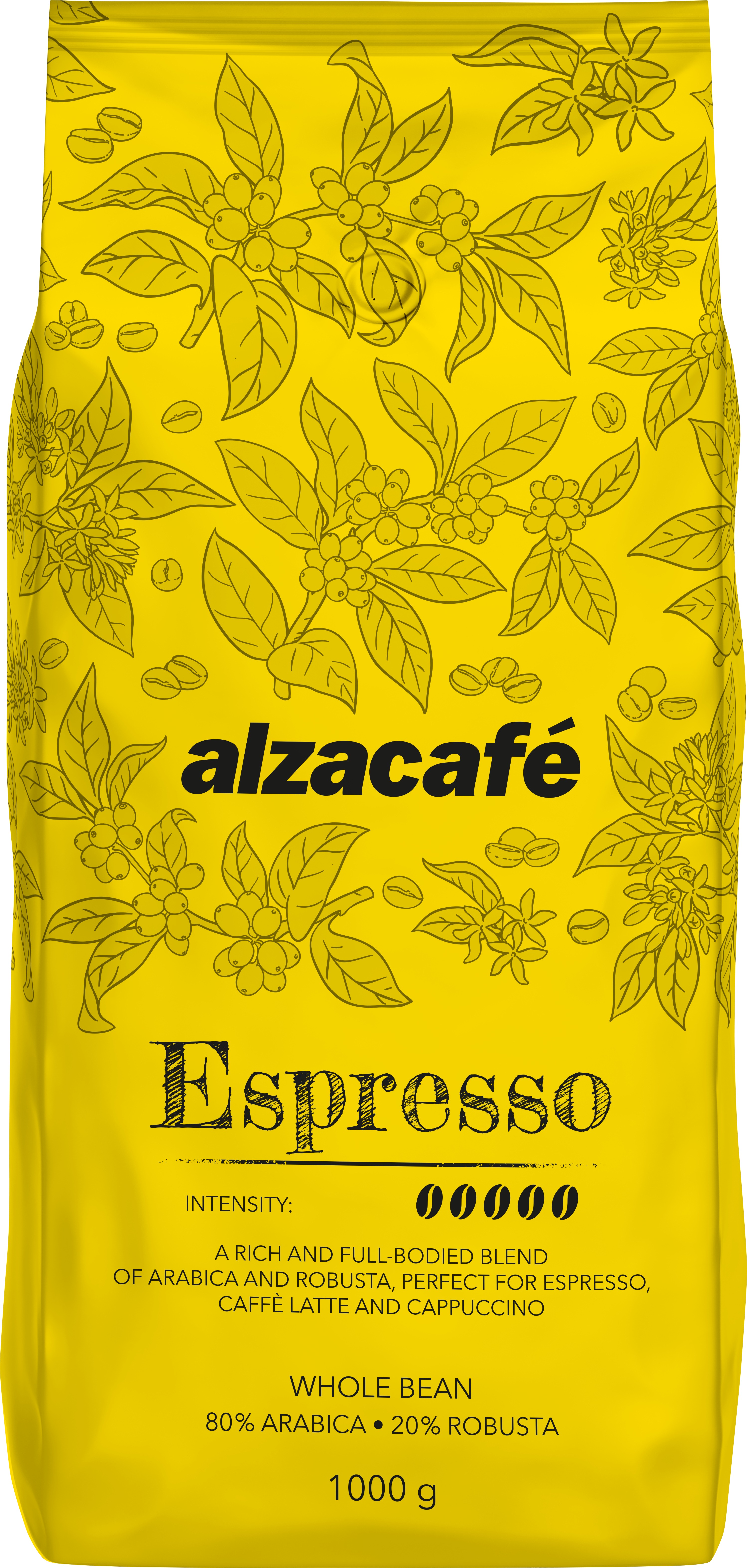 AlzaCafé Espresso, zrnková, 1 000 g