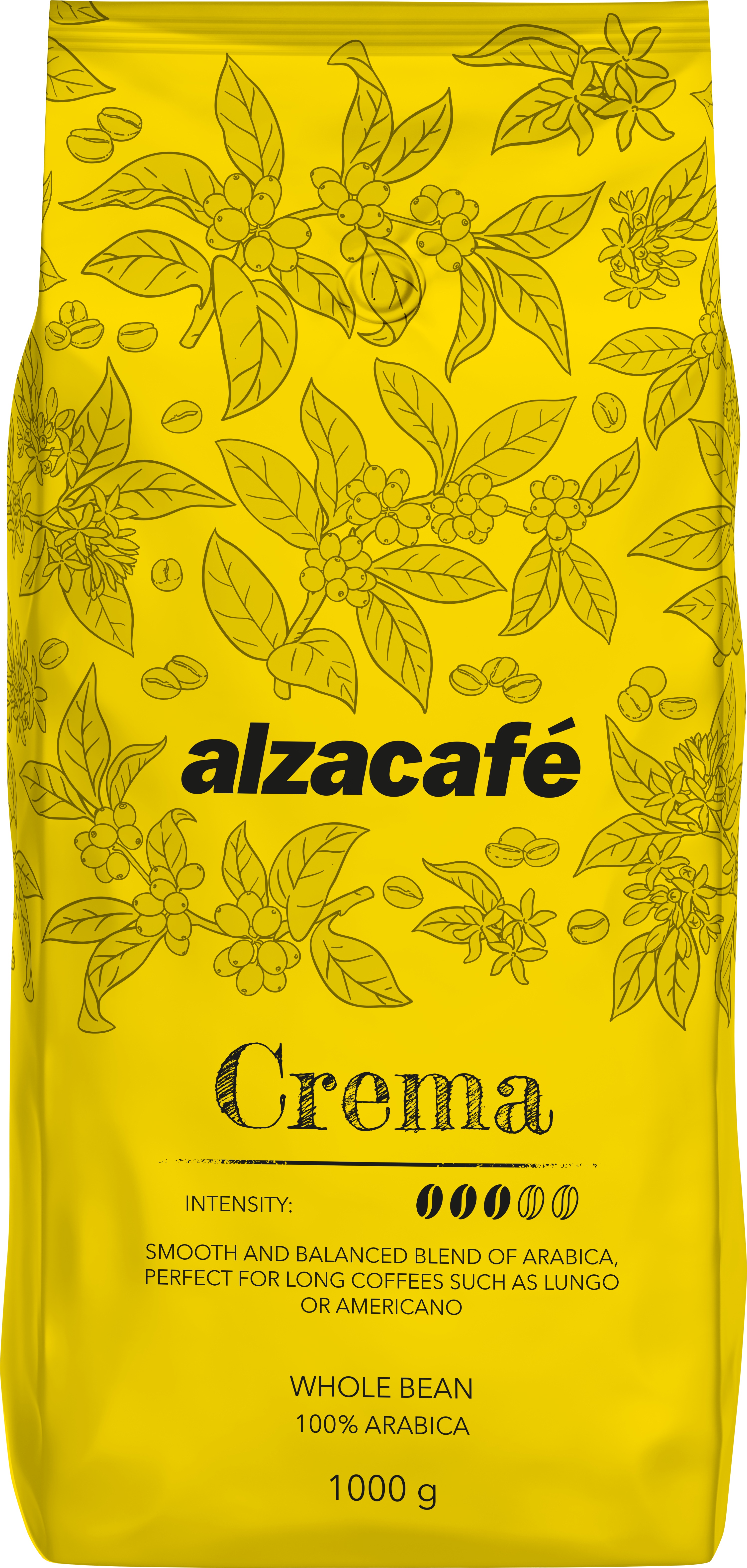 AlzaCafé Crema, zrnková, 1 000 g