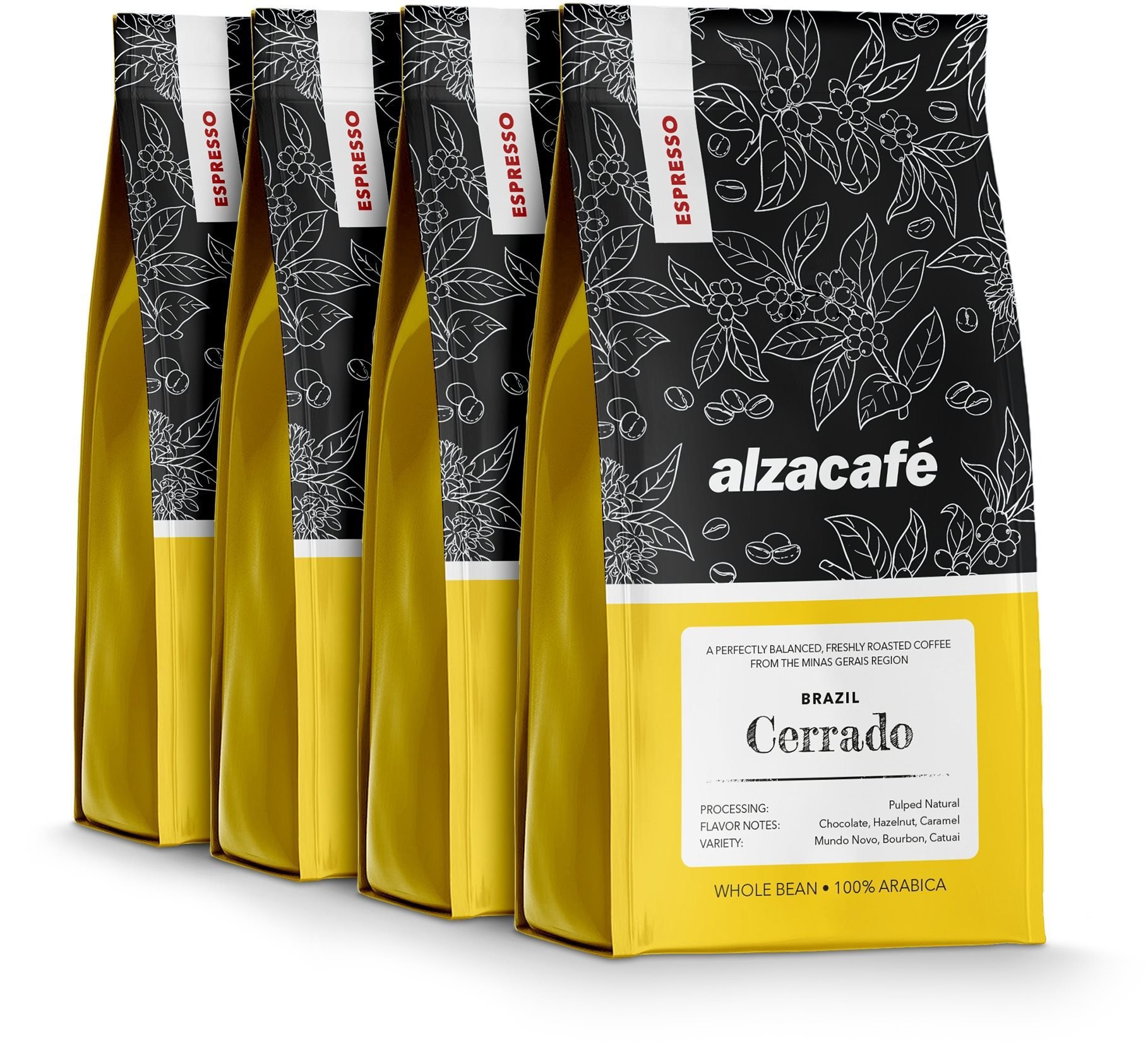 AlzaCafé Brazil Cerrado, 4× 250 g
