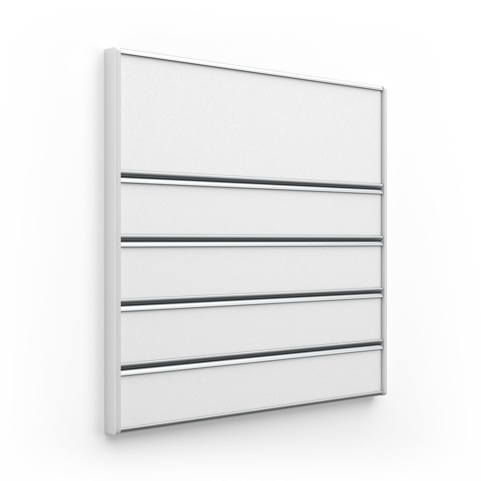 Accept Dverná tabuľka ACS (zásuvný systém, 187 × 187 mm) (strieborná tabuľka (sivé bočnice))