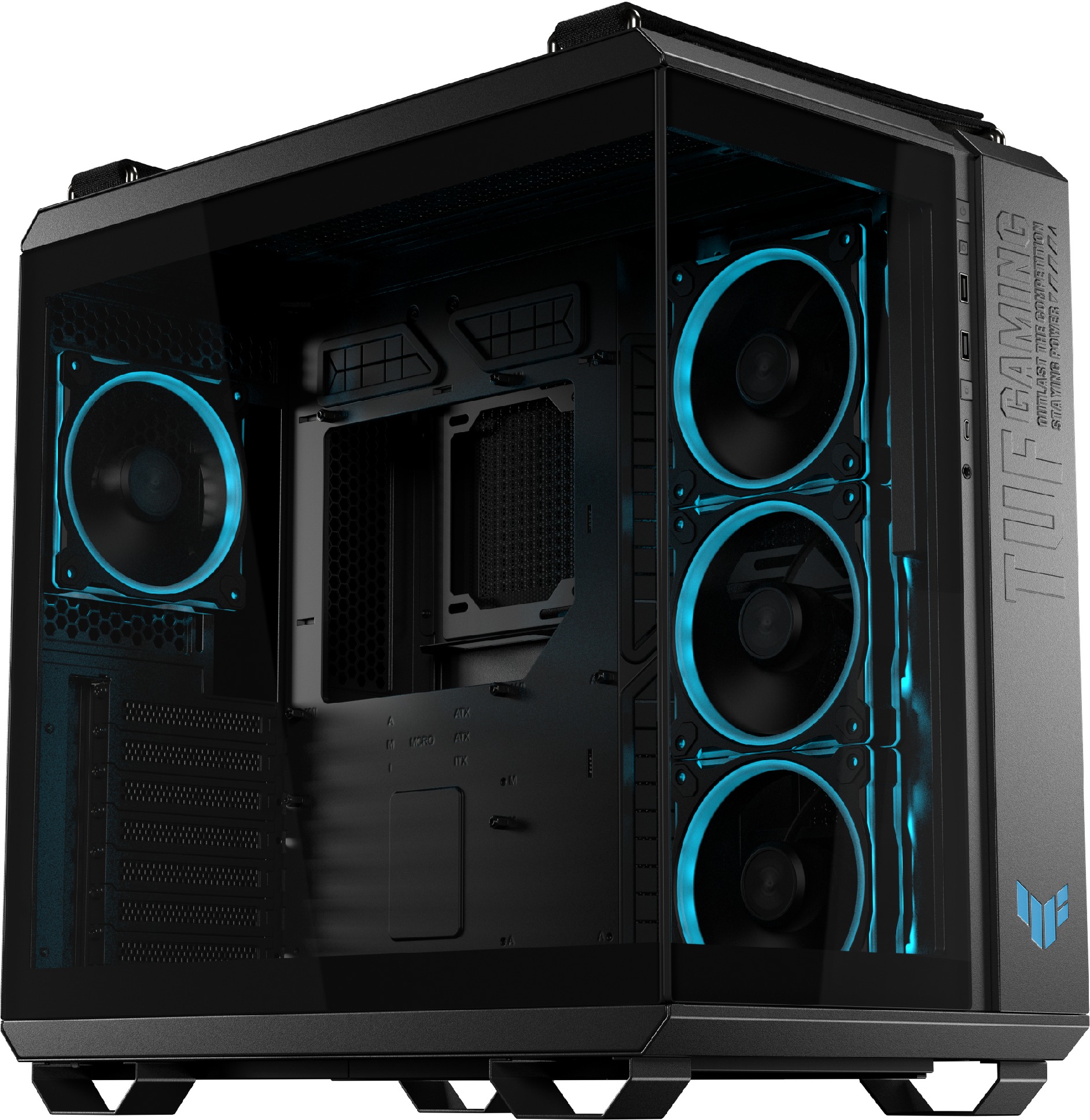 ASUS TUF GAMING GT502 HORIZON TG ARGB BLACK