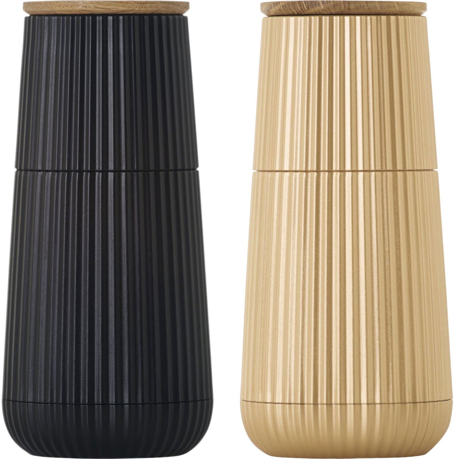 AdHoc Scape Sada mlynčekov na korenie a soľ, čierna & zlatá, výška 123 mm