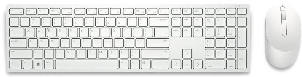 Dell Pro KM5221W bielo-sivý – US INTL (QWERTY)